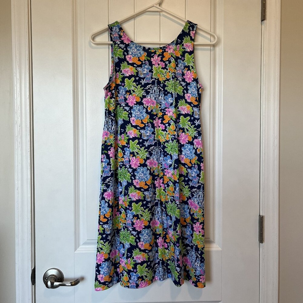 Disney Lilly Pulitzer Kristen Navy Swing Dress 2024 Size XXS - 2XS